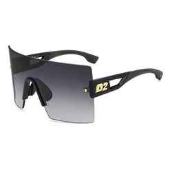 DSQUARED2 Unisex Sunglasses D2-0126-S-807 (99/00/140 mm, Grey Lens, Black Acetate Frame, Category 3 UV400)