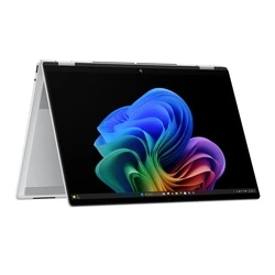 HP Laptops HP OmniBook X Flip 16 Convertible Laptop Intel Core Ultra 7 258V 32GB 1TB 16 inch OLED 3K Touch Glacier Silver