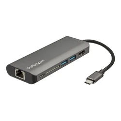 Docking Station StarTech.com USB C Multiport Adapter with HDMI - 4K - SD Card Reader - USB C to USB 3.0 Hub - 2x USB-A 1x USB-C - 60W PD 3.0