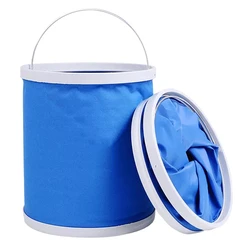 Πτυσσόμενος Κουβάς Da376, Υφασμάτινος, 11L, Φ24X25Cm, Μπλε