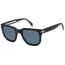 David Beckham Ανδρικά Γυαλιά Ηλίου DB-7118-S 7C5 (52/23/150) Μαύρο σκελετό, Μπλε φακοί, Κατηγορία 3