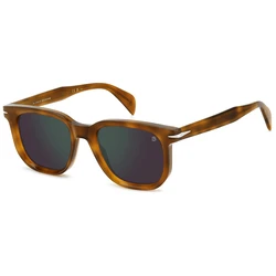 David Beckham Ανδρικά Γυαλιά Ηλίου DB-7133-S-C9B — Κοκκαλίνος Ακετάτ Σκελετός, Καφέ Κατηγορίας 3 Mirror Φακοί, 52/20/150 mm