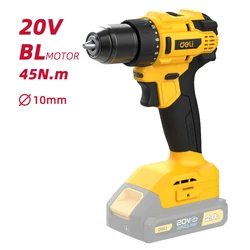DELI Cordless Drill Brushless 20V 45N.m