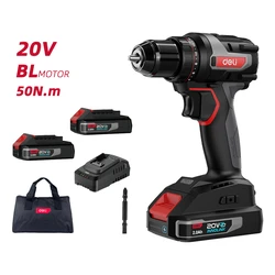 Deli DM131726 Κρουστικό Δραπανοκατσάβιδο Μπαταρίας Brushless 20V 2x2Ah (DE-DZ20-1D2)