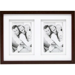 Κορνίζες γκαλερί Deknudt S65KQ2 2x13x18 Wood Gallery brown Passepartout