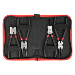 Ασφαλειοτσίμπιδα Deli Σετ Dl104407 με Θήκη, 175Mm, 4Τμχ