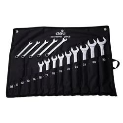 Deli Σετ Γερμανοπολύγωνα Κλειδιά Dl130014b, 10-32mm, 14τμχ