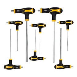 Deli Σετ Κλειδιά Allen Dl233108, Τύπου Ταφ, 2-10mm, Cr-V, 8τμχ