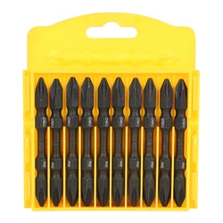 Μύτες Κατσαβιδιού Deli Σετ Dl252202 για Δραπανοκατσάβιδο, Διπλή Ph2X65Mm, 10Τμχ