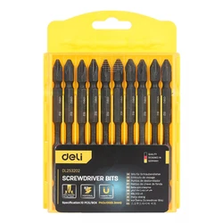 Deli Μύτες Κατσαβιδιού Dl253202, Ph2x100mm, 10τμχ