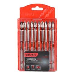 Μύτες Κατσαβιδιού Deli DL254110 για δράπανο, σταυρωτές, PH2x110mm, 10τμχ