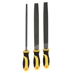 Λίμες Deli Σετ Dl75108 με Αντιολισθητική Λαβή, Μετάλλου, 200Mm, 3Τμχ