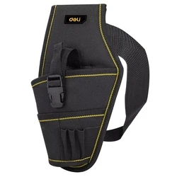 Deli Εργαλειοθήκη Μέσης Dl430004 Για Δράπανο, 26x15cm, Μαύρη