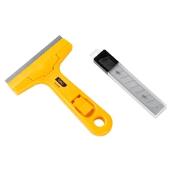 Deli Ξύστρα Χειρός Dl4723 Με Ανταλλακτικές Λάμες, 100mm, Κίτρινη