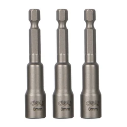 Σετ Καρυδάκια Deli Dl4808T για Δραπανοκατσάβιδο, Μαγνητικά, 8Mm, Εξάγωνα, 3Τμχ
