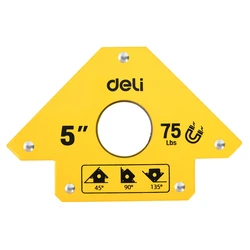 Μαγνητική Γωνία Συγκόλλησης Deli Dl-Hdw75 με 45°/90°/135° Γωνίες, 5", 34Kg