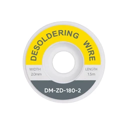 Desoldering Braid (Solder Wick) 2.0mm x 1.5m - DM PRO (DM-ZD-180-2)