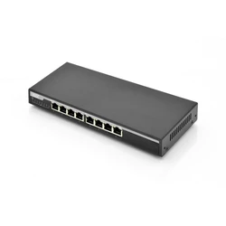 Network Switch Digitus 10/100/1000Mbps 135W + 1x Uplink 8-Port