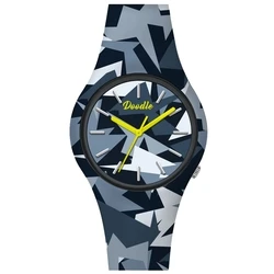 Ρολόι Unisex Doodle Do39017 (39mm) Καουτσούκ Λουράκι Πολύχρωμο