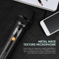 Μικρόφωνο Sonic Gear Dual Professional Uhf Wireless Led Wm 3300 Ul Platinum