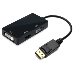Αντάπτορας DP Αρσ. Σε HDMI/VGA/DVI Μαύρο