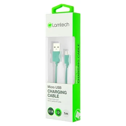 Καλώδιo USB Lamtech Data Micro 1m GREEN