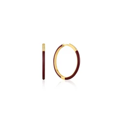 Γυναικεία Σκουλαρίκια Ania Haie E031-03G-R (2cm) από Ασήμι Red