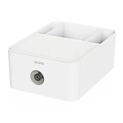 Θήκη Οργάνωσης Ecoco E2334, Επιτραπέζια, 28X21X11Cm, Λευκή