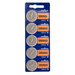 Μπαταρίες Ρολογιών Murata Λιθίου CR2032, 3V, 5τμχ