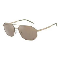 Ανδρικά Γυαλιά Ηλίου Emporio Armani EA2147-30025A Καφέ Φακοί Μεταλλικός Χρυσός Σκελετός 58/16/145