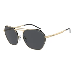 Emporio Armani Ανδρικά Γυαλιά Ηλίου EA2148-301387 — Χρυσός Μεταλλικός Σκελετός, Γκρι Φακοί 56/16/140