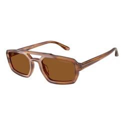 Emporio Armani Ανδρικά Γυαλιά Ηλίου EA4240U 620373 – Καφέ Κοκκαλίνος Σκελετός, Καφέ Φακοί 53/22/145