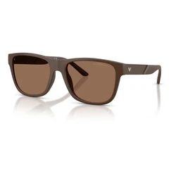 Emporio Armani Ανδρικά Γυαλιά Ηλίου EA4243-624373 (56/18/145) - Καφέ Φακός