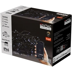 Χριστουγεννιάτικα Λαμπάκια Entac IP44 120 LED Ψυχρό 9m Tuya