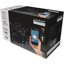 Χριστουγεννιάτικα Λαμπάκια Entac IP44 120 LED Ψυχρό 9m Bluetooth
