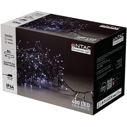 Χριστουγεννιάτικα Λαμπάκια Entac IP44 400 LED Ψείρες Ψυχρό 8m