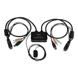 KVM Switch StarTech 2 Port USB HDMI with Audio and Remote Switch