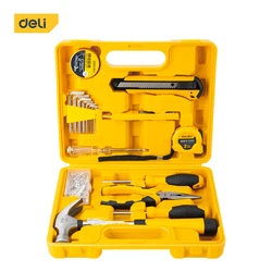 DELI DL1018J 18-Piece Household Tool Set (Yellow)