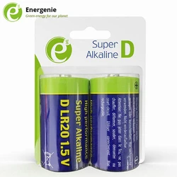 Αλκαλικές Μπαταρίες Energenie D-CELL 2-PACK