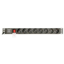 Πολύπριζο Rack Energenie PDU 8 SCHUKO SOCKETS 1U 16A C14 PLUG 3M