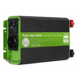 Inverter Αυτοκινήτου Energenie 12V PURE SINE WAVE DC-AC 500W