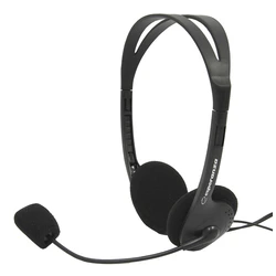 Headset Esperanza με μικρόφωνο Scherzo EH102, 2x 3.5mm, 2.5m, μαύρα
