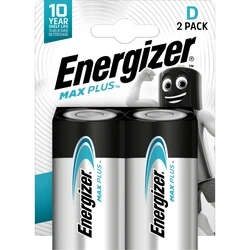 Αλκαλικές Μπαταρίες Energizer Max Plus D (2τμχ)
