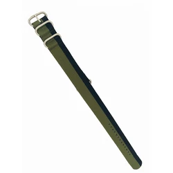 Ανδρικό Λουράκι ENE Enes-Ve-Ne (23mm) Υφασμάτινο Μαύρο-Πράσινο