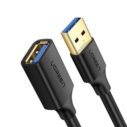 Καλώδιο USB Ugreen Επέκτασης 3.0 Θηλυκό USB-A σε Αρσενικό USB-A 1m Μαύρο