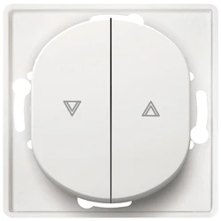 Διακόπτης Τοίχου EON E6075.0 Push-button for rolling shuters without cover frame, white