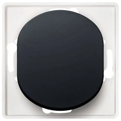 Διακόπτης Τοίχου EON E6090.E1 push-button without cover fram soft-touch black