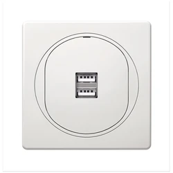 Πρίζα EON 2xUSB charger 2,1A 5V, white