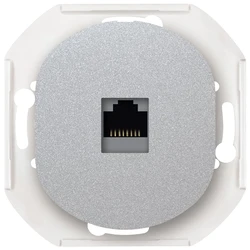 Πρίζα Δικτύου EON E616S.S socket without cover frame 1xRJ45 Cat 6A FTP, silver
