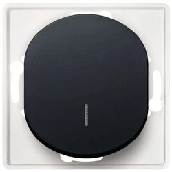 Διακόπτης Τοίχου EON E6191.E1 Single-pole with indication without cover frame soft-touch black